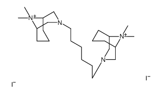 3-[6-(9,9-dimethyl-3-aza-9-azoniabicyclo[3.3.1]nonan-3-yl)hexyl]-9,9-dimethyl-3-aza-9-azoniabicyclo[3.3.1]nonane,diiodide结构式