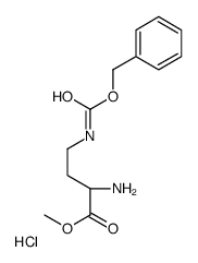 (S)-2-氨基-4-(((苄氧基)羰基)氨基)丁酸甲酯盐酸盐结构式