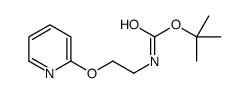 [2-(Pyridin-2-yloxy)-ethyl]-carbamic acid tert-butyl ester Structure
