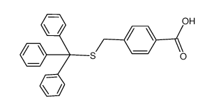 4-tritylsulfanylmethyl-benzoic acid结构式