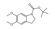 1-Boc-5,6-二甲氧基吲哚啉结构式