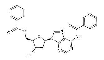N6-benzoyl-5'-O-benzoyl-2'-deoxyadenosine Structure