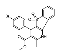 methyl 4-(4-bromophenyl)-2-methyl-5,5-dioxo-1,4-dihydro-[1]benzothiolo[3,2-b]pyridine-3-carboxylate结构式