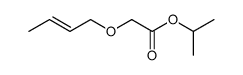 [((E)-But-2-enyl)oxy]-acetic acid isopropyl ester结构式