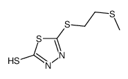 5-(2-methylsulfanylethylsulfanyl)-3H-1,3,4-thiadiazole-2-thione Structure
