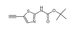 tert-butyl 5-ethynylthiazol-2-ylcarbamate结构式
