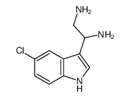 1-(5-Chloro-1H-indol-3-yl)-1,2-ethanediamine结构式