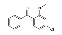 (4-chloro-2-(methylamino)phenyl)(phenyl)methanone结构式