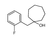 1-[(2-fluorophenyl)methyl]cycloheptan-1-ol结构式