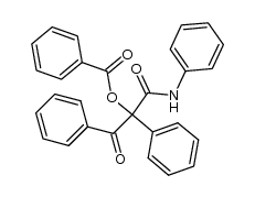 2-benzoyloxy-3-oxo-2,3-diphenyl-propionic acid anilide Structure