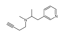 N-3-Butynyl-N,a-dimethyl-(3-pyridinyl)ethanamine structure