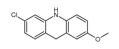 6-chloro-2-methoxy-9,10-dihydro-acridine结构式
