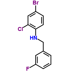 4-Bromo-2-chloro-N-(3-fluorobenzyl)aniline picture