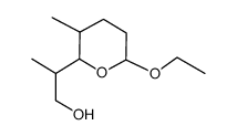 2H-Pyran-2-ethanol,6-ethoxytetrahydro-bta,3-dimethyl-(9CI) structure
