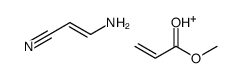 [(E)-2-cyanoethenyl]azanium,methyl prop-2-enoate Structure