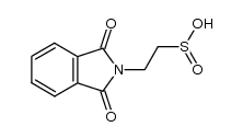 2-phthalimido-ethanesulfinic acid Structure