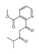methyl 2-(4-methyl-3-oxopentanoyl)pyridine-3-carboxylate Structure