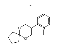 1-methyl-2-(6,10-dioxaspiro[4.5]decan-8-yl)pyridin-1-ium iodide结构式