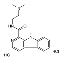 N-[2-(dimethylamino)ethyl]-9H-pyrido[3,4-b]indole-1-carboxamide,dihydrochloride结构式