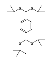 1,4-bis[bis(tert-butylsulfanyl)methyl]benzene Structure