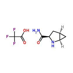 (1R,3R,5R)-2-Azabicyclo[3.1.0]hexane-3-carboxamide 2,2,2-trifluoroacetate结构式