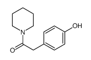 2-(4-hydroxyphenyl)-1-piperidin-1-ylethanone Structure