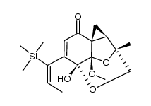 (1aR,2R,3aS,4R,7aS)-4-hydroxy-3a-methoxy-2-methyl-5-((E)-1-(trimethylsilyl)prop-1-en-1-yl)-1a,2,3a,4-tetrahydro-4,2-(epoxymethano)cyclopropa[c]benzofuran-7(1H)-one Structure