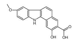 2-hydroxy-8-methoxy-11H-benzo[a]carbazole-3-carboxylic acid结构式