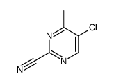 5-chloro-4-methylpyrimidine-2-carbonitrile Structure