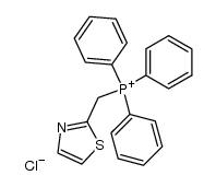 thiazol-2-ylmethyltriphenylphosphonium chloride Structure