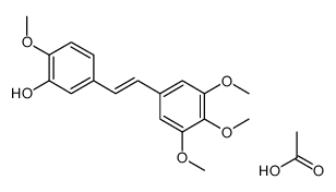 acetic acid,2-methoxy-5-[2-(3,4,5-trimethoxyphenyl)ethenyl]phenol结构式