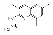 2-Hydrazino-3,6,8-trimethylquinoline hydrochloride structure