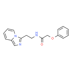 N-(2-imidazo[1,5-a]pyridin-3-ylethyl)-2-phenoxyacetamide结构式