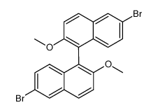 (S)-2,2'-二甲氧基-6,6'-二溴-1,1'-联萘结构式