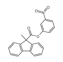 3-nitrophenyl 9-methylfluorene-9-carboxylate结构式