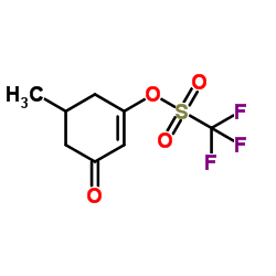 5-Methyl-3-oxo-1-cyclohexen-1-yl trifluoromethanesulfonate Structure