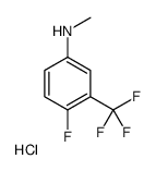 4-Fluoro-N-methyl-3-(trifluoromethyl)aniline hydrochloride Structure