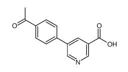 5-(4-acetylphenyl)pyridine-3-carboxylic acid结构式