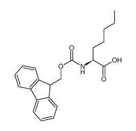(S)-2-((((9H-芴-9-基)甲氧基)羰基)氨基)庚酸图片