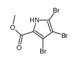 1H-Pyrrole-2-carboxylic acid, 3,4,5-tribromo-, methyl ester结构式