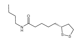 (R)-5-[1,2]dithiolan-3-yl-pentanoic acid butylamide Structure