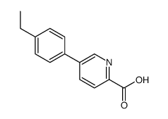 5-(4-ethylphenyl)pyridine-2-carboxylic acid Structure