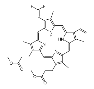 8(2),8(2)-Difluoroprotoporphyrin dimethyl ester Structure