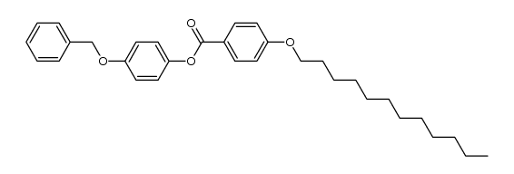 4-(benzyloxy)phenyl 4-(dodecyloxy)benzoate结构式