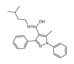 1,3-Diphenyl-5-methyl-N-(3-methylbutyl)-1H-pyrazole-4-carboxamide structure