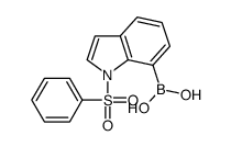 1-Benzenesulfonyl-1h-indole-7-boronic acid structure