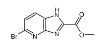 Methyl 5-bromo-1H-imidazo[4,5-b]pyridine-2-carboxylate结构式