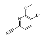 5-bromo-6-methoxypyridine-2-carbonitrile结构式