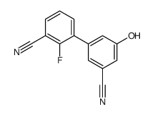 3-(3-cyano-5-hydroxyphenyl)-2-fluorobenzonitrile结构式