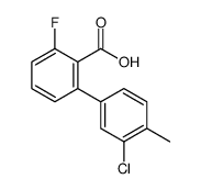 2-(3-chloro-4-methylphenyl)-6-fluorobenzoic acid Structure